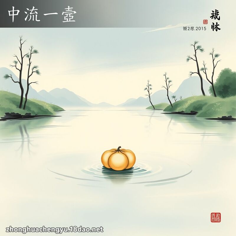 中流一壼 - 中華成語配圖