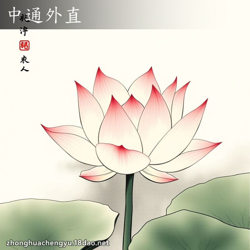 中通外直 - 中華成語配圖