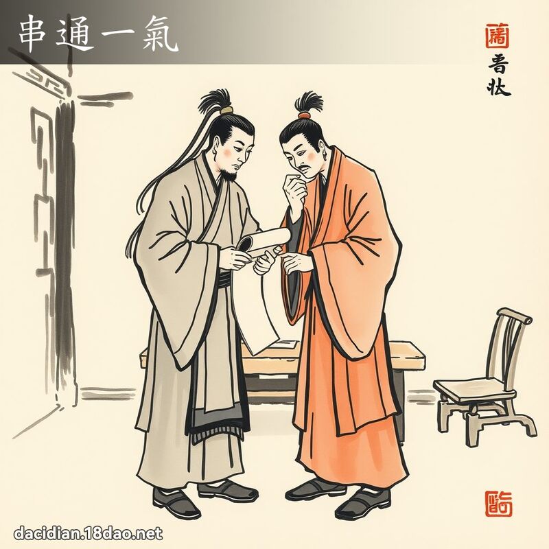 串通一气 配图