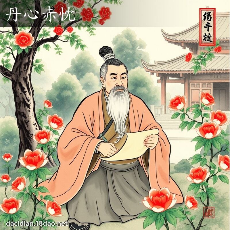 丹心赤忱 配图