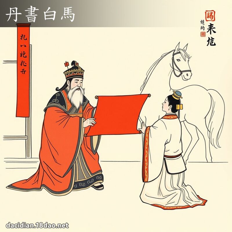 丹书白马 配图