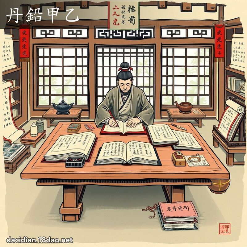 丹铅甲乙 配图