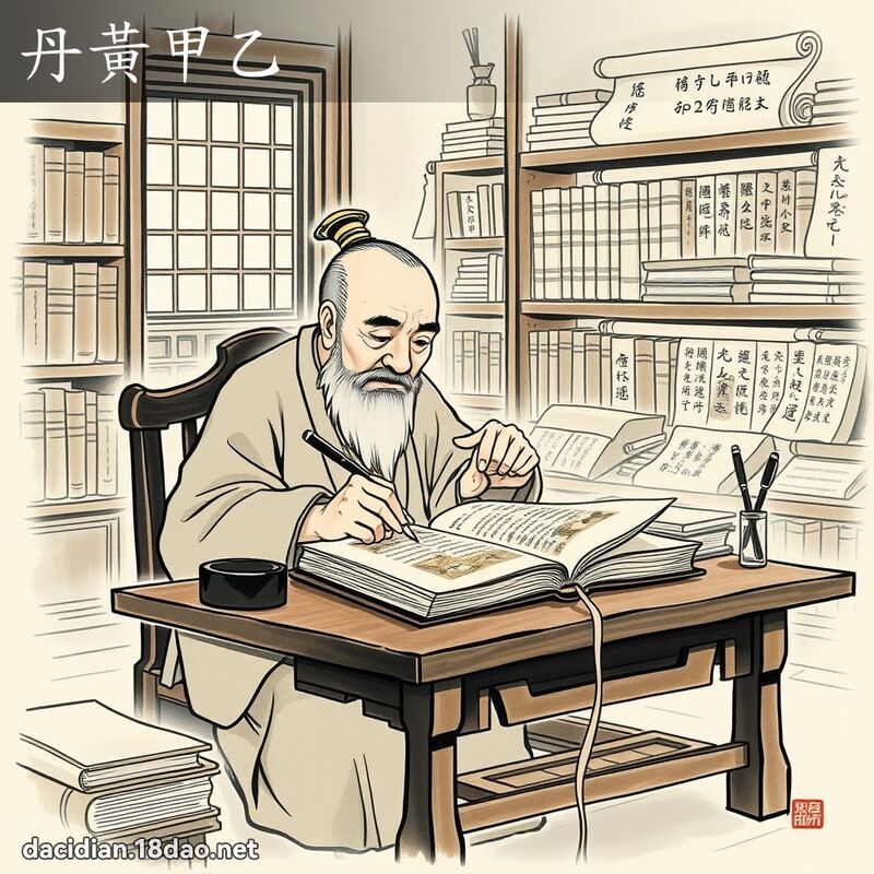 丹黄甲乙 配图