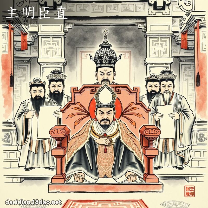 主明臣直 配图