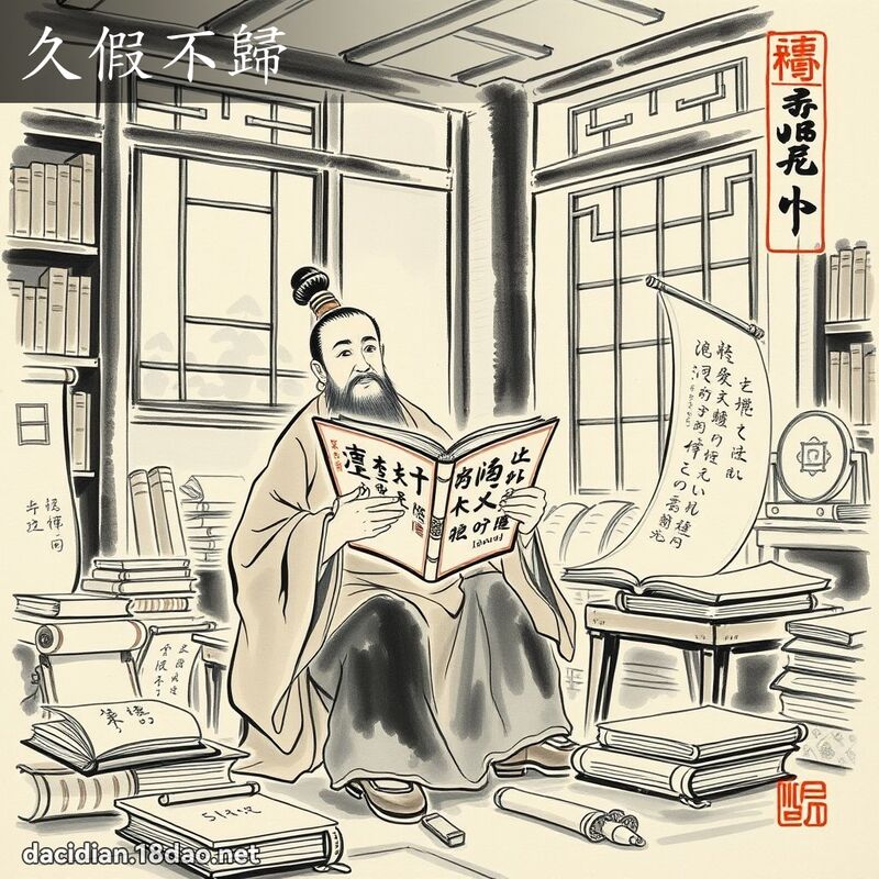 久假不归 配图