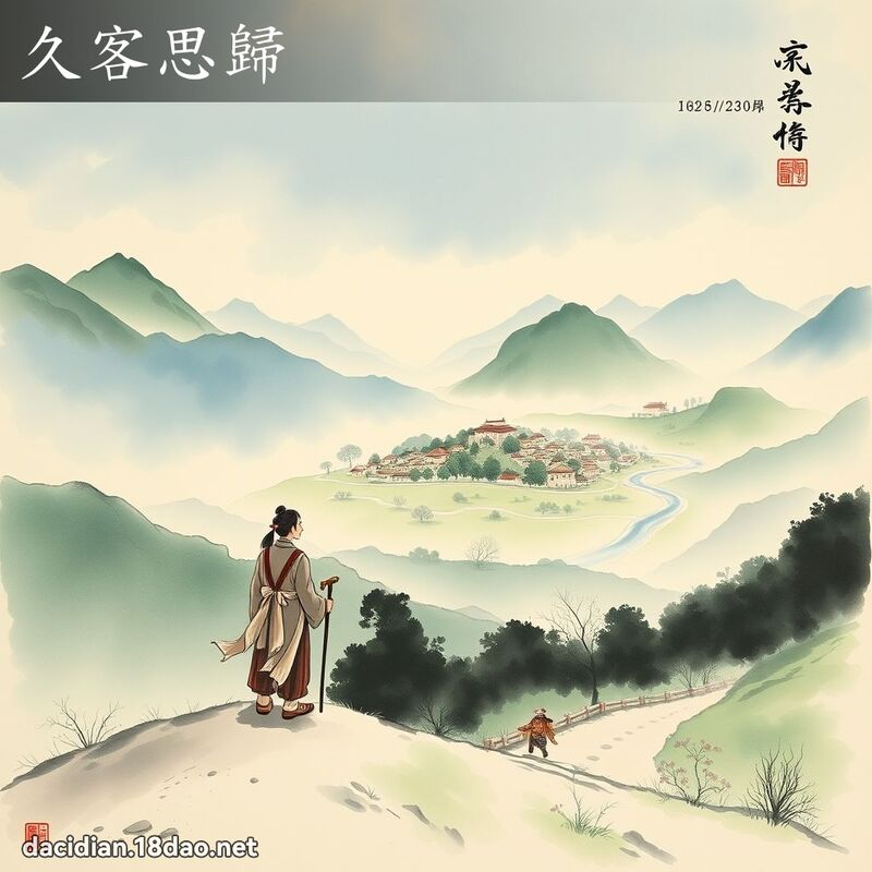 久客思归 配图