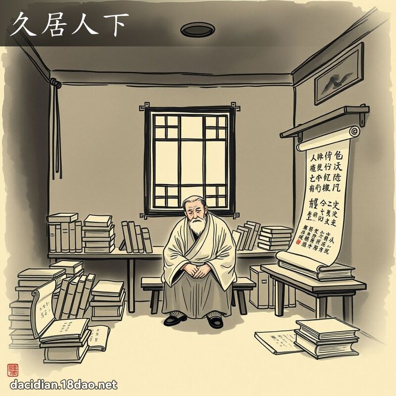 久居人下 配图