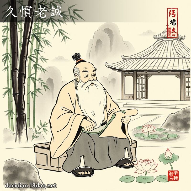 久惯老诚 配图