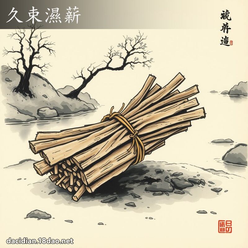 久束湿薪 配图