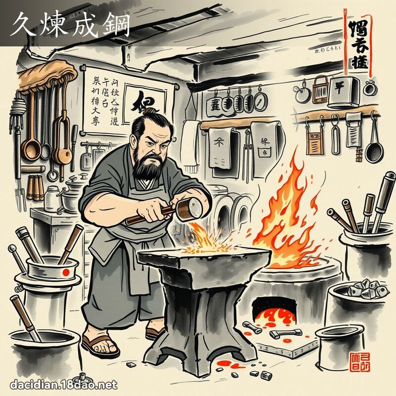 久炼成钢 配图