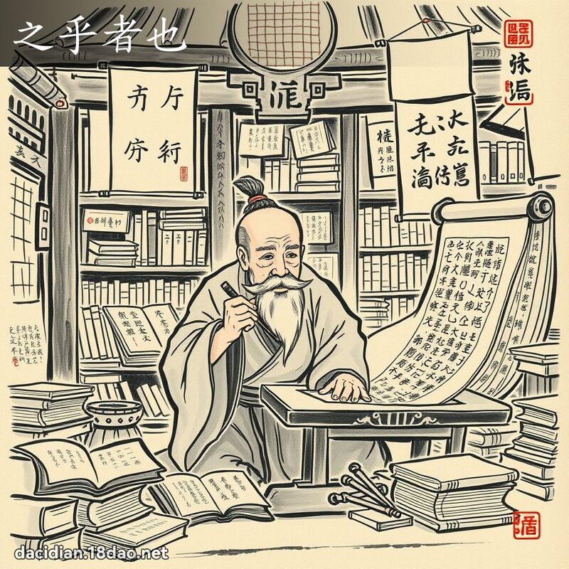 之乎者也 配图