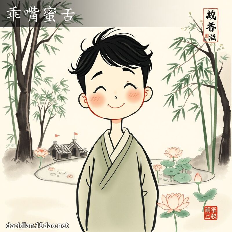 乖嘴蜜舌 配图
