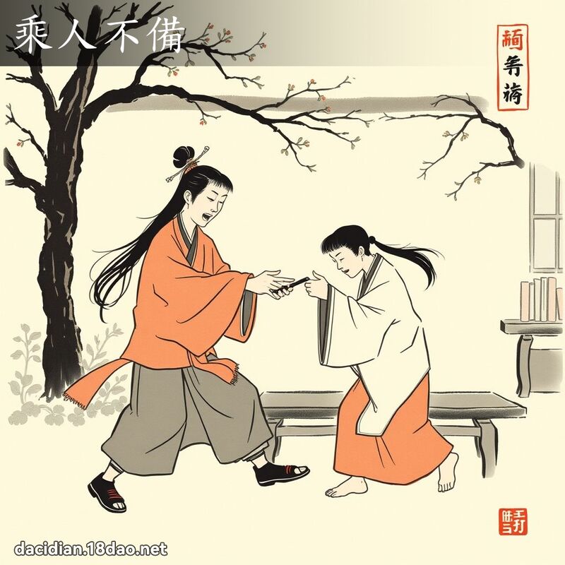 乘人不备 配图