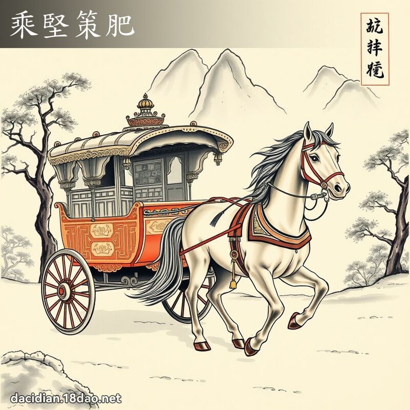 乘坚策肥 配图