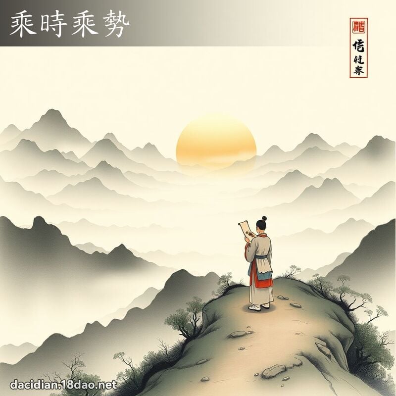 乘时乘势 配图