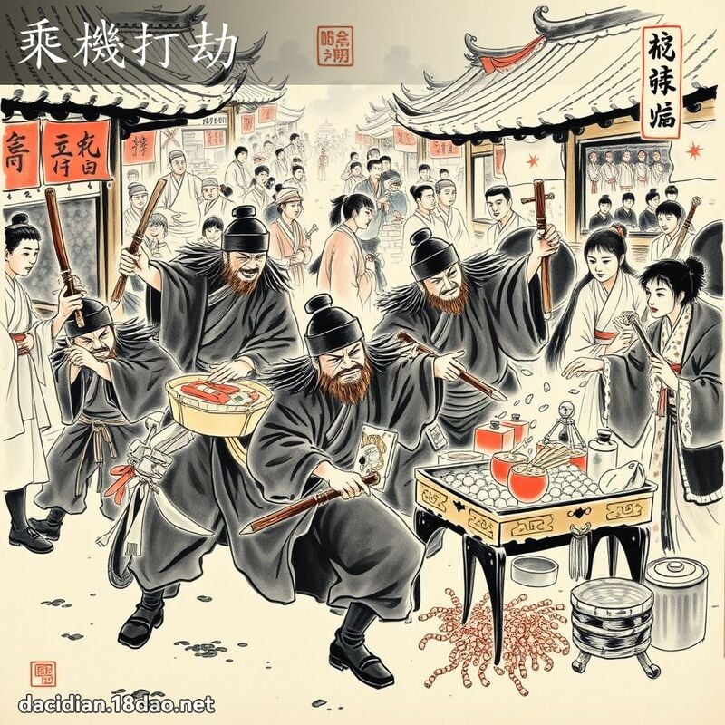 乘机打劫 配图