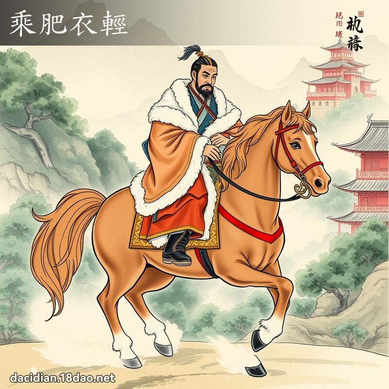 乘肥衣轻 配图