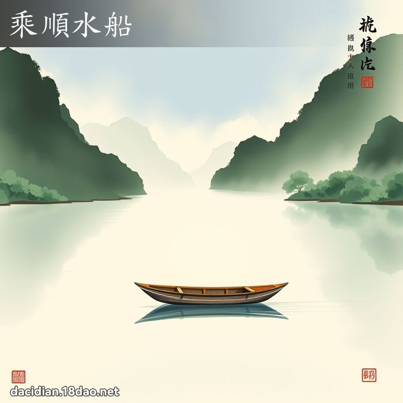 乘顺水船 配图