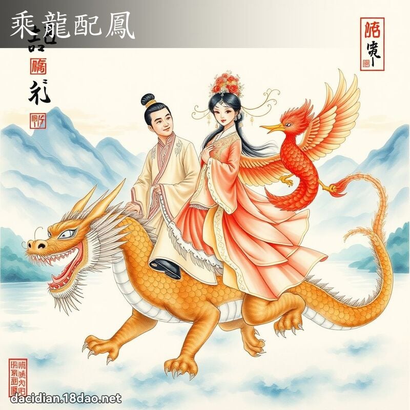 乘龙配凤 配图