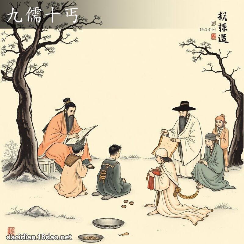 九儒十丐 配图