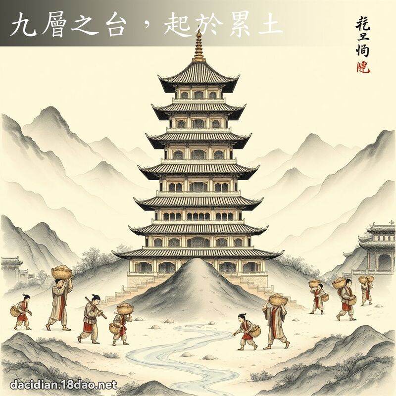 九层之台,起於累土 配图