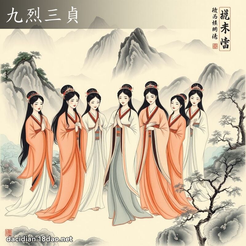 九烈三贞 配图