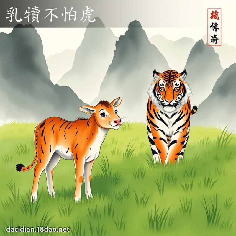 乳犊不怕虎 配图