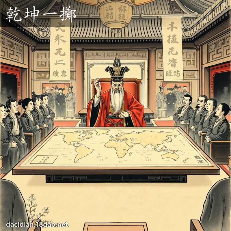 干坤一掷 配图