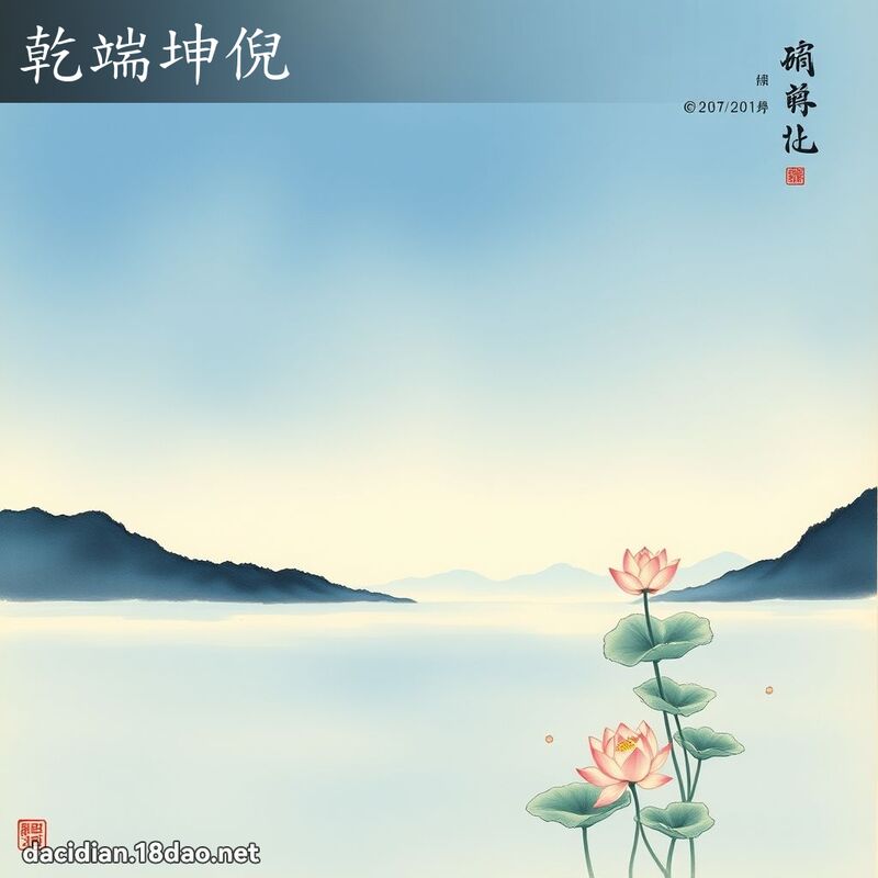 干端坤倪 配图