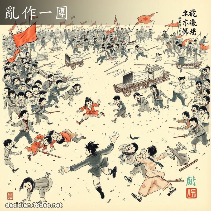乱作一团 配图