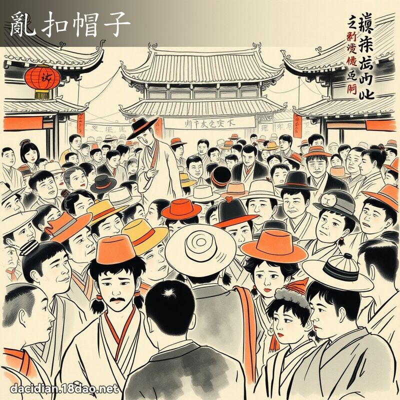 乱扣帽子 配图
