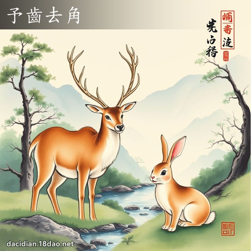 予齿去角 配图