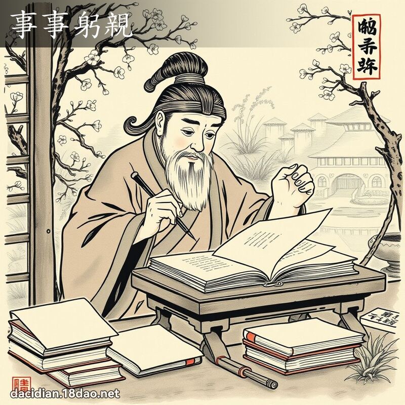 事事躬亲 配图