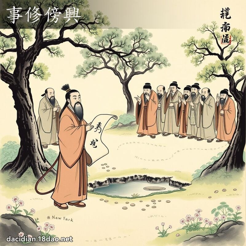 事修傍兴 配图