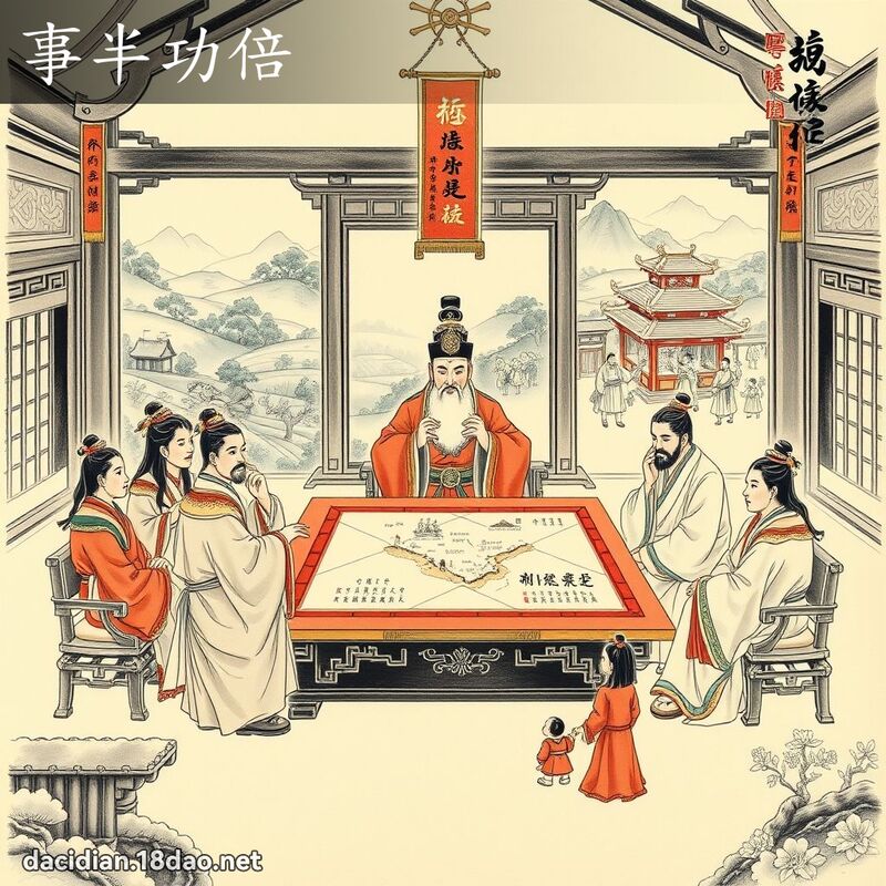 事半功倍 配图