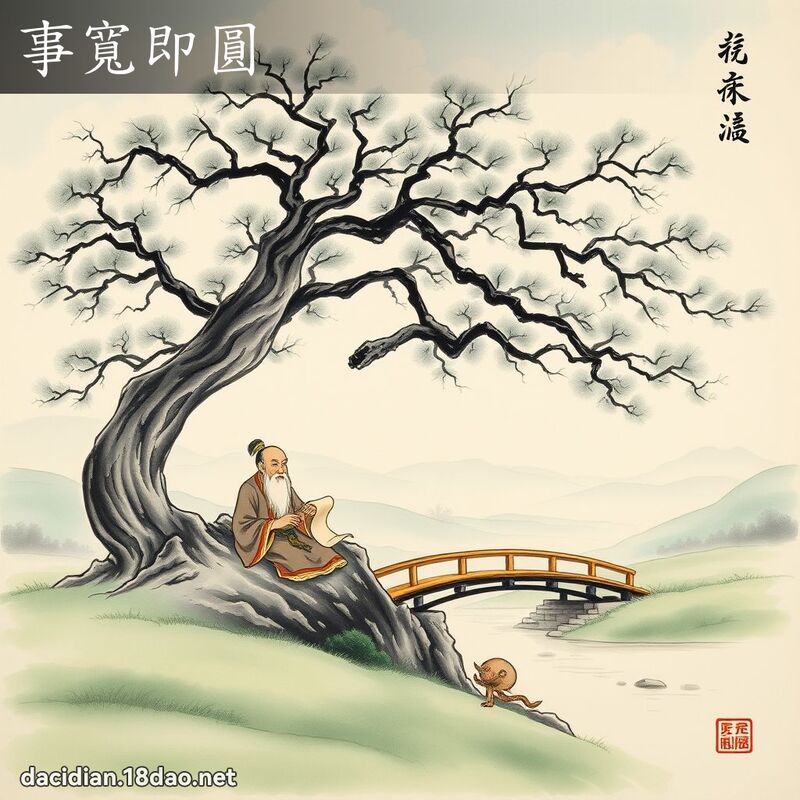 事宽即圆 配图
