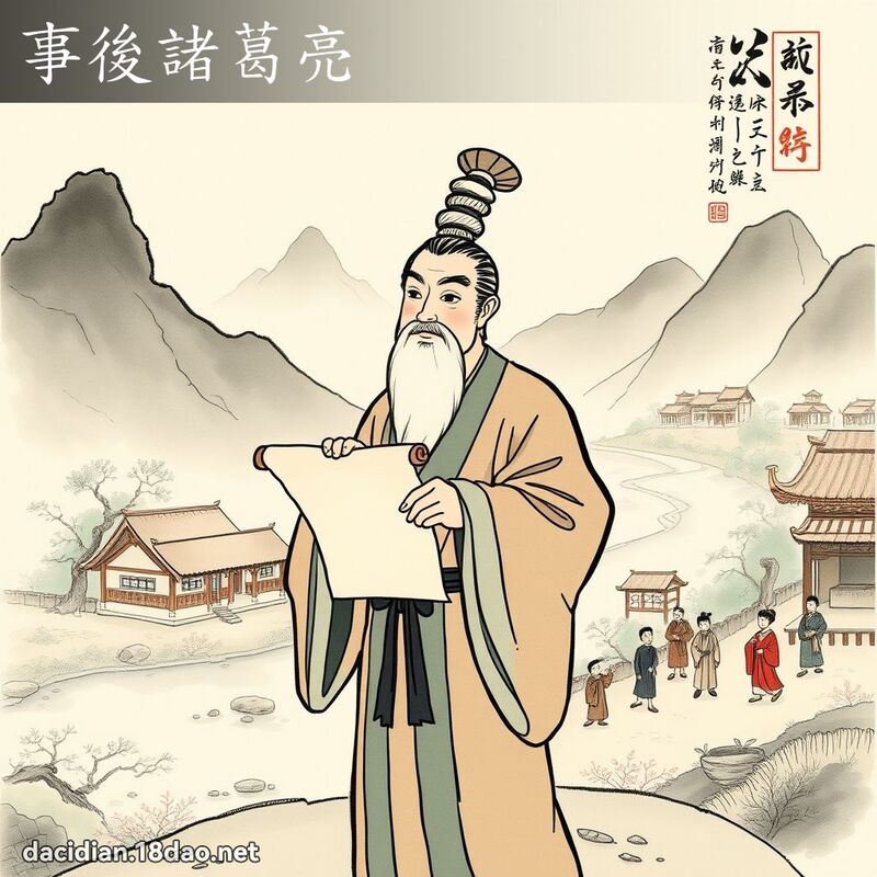 事后诸葛亮 配图