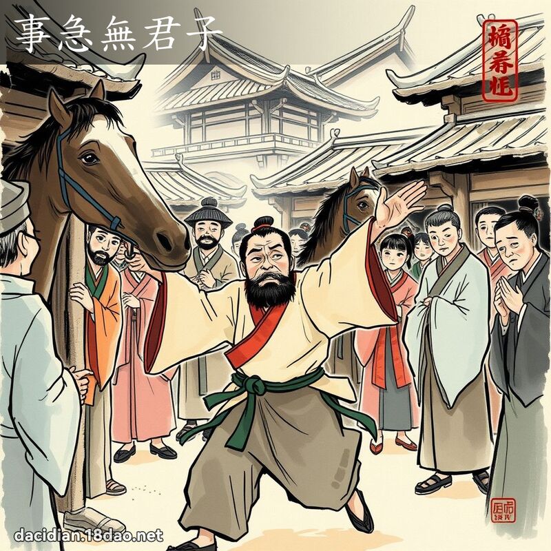 事急无君子 配图