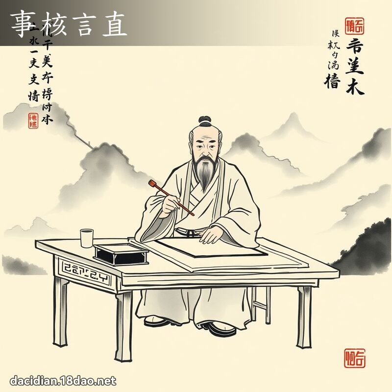 事核言直 配图
