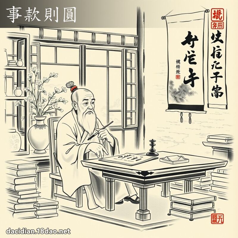 事款则圆 配图