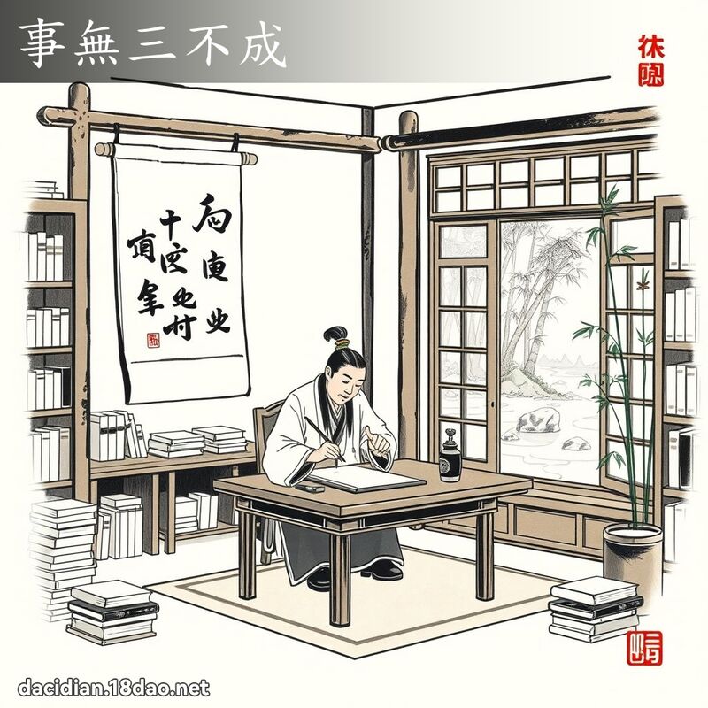 事无三不成 配图