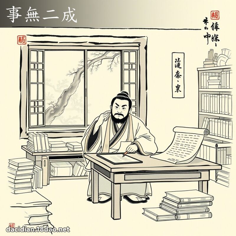 事无二成 配图