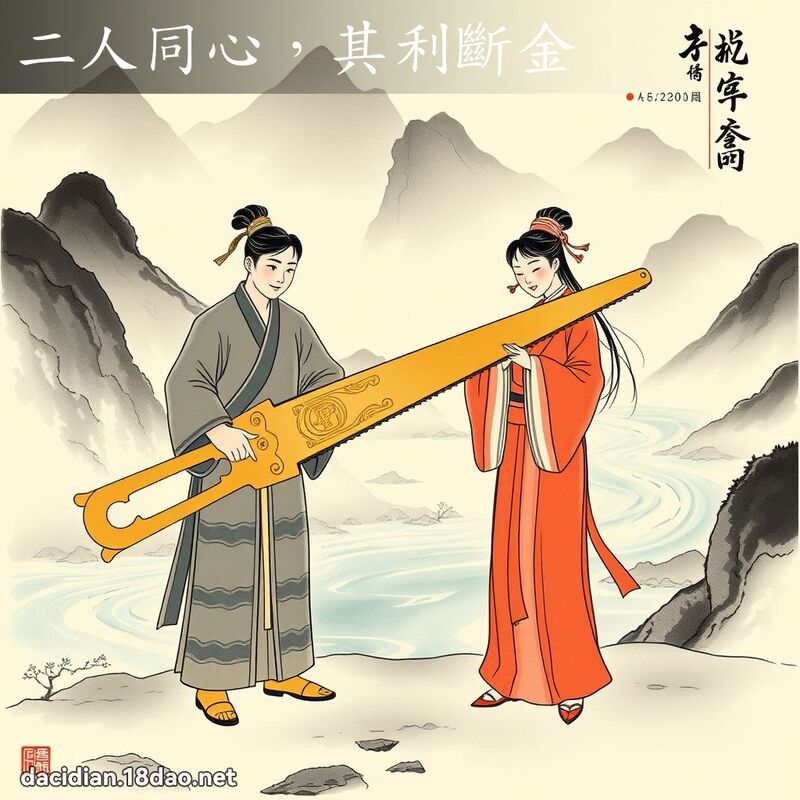 二人同心,其利断金 配图