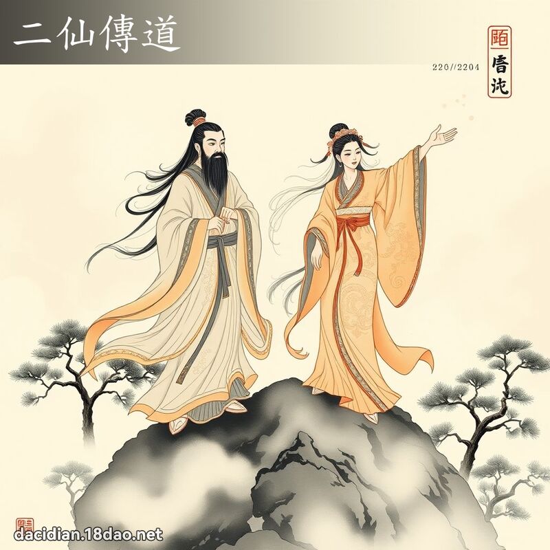二仙传道 配图