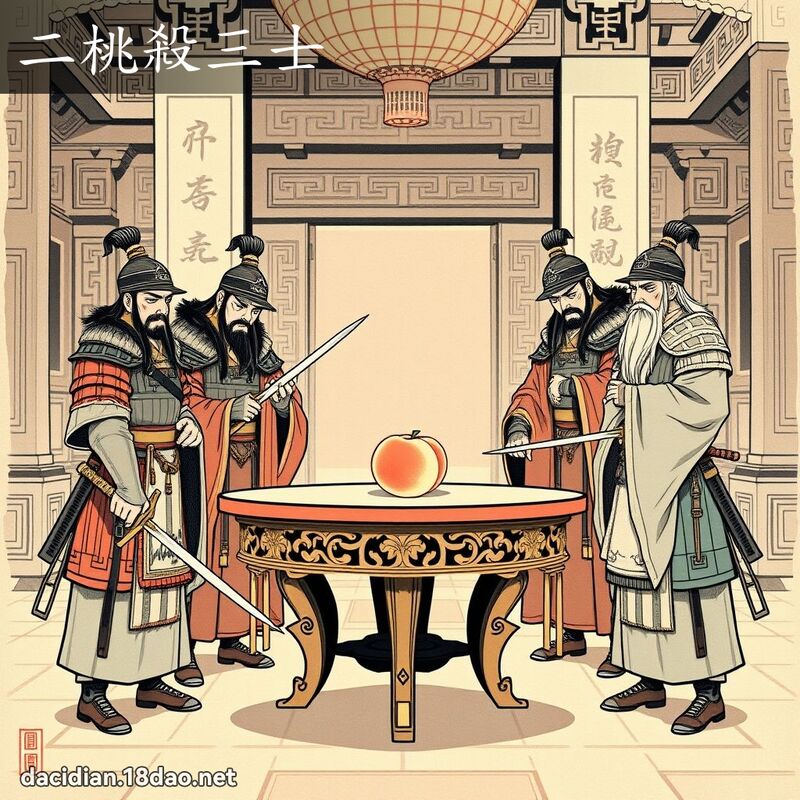 二桃杀三士 配图