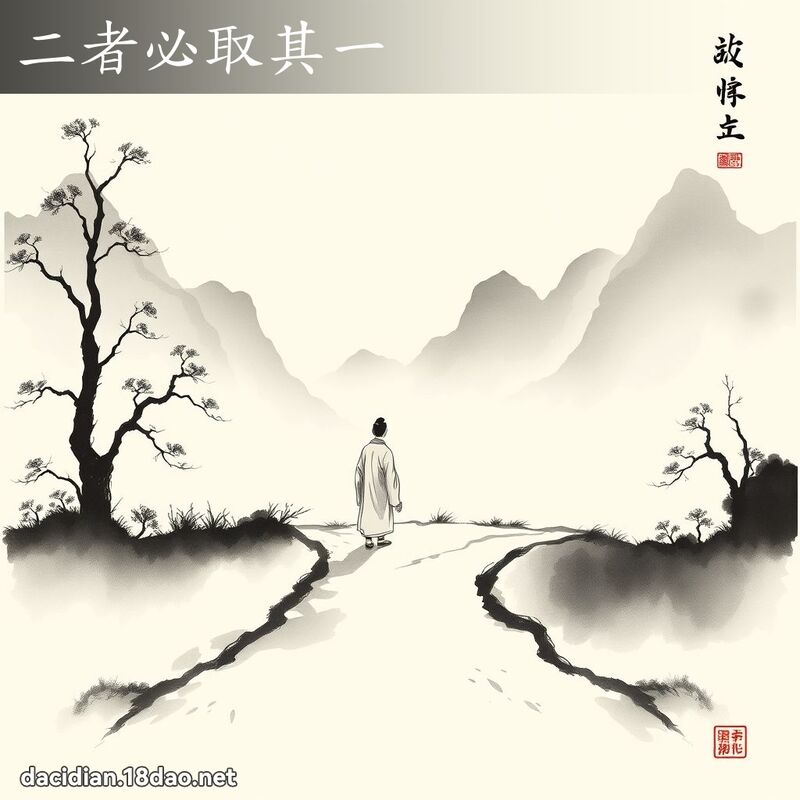 二者必取其一 配图