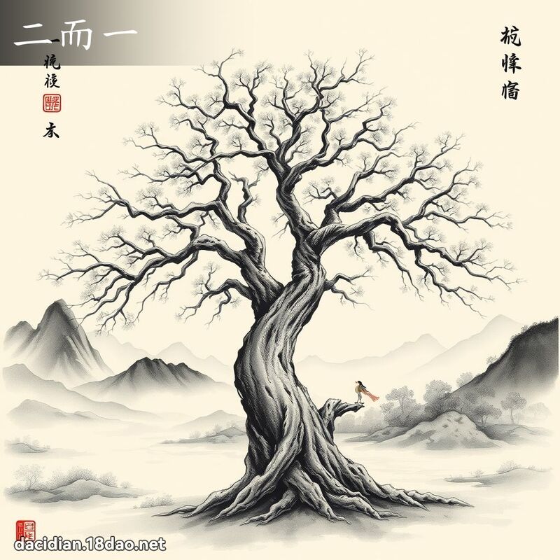 二而一 配图