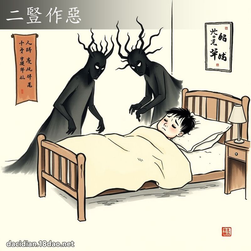 二竖作恶 配图