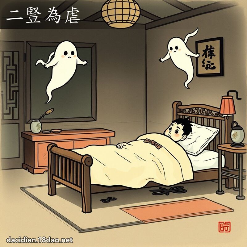 二竖为虐 配图