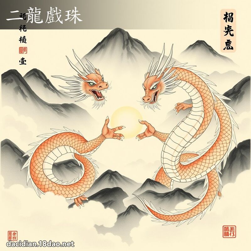 二龙戏珠 配图